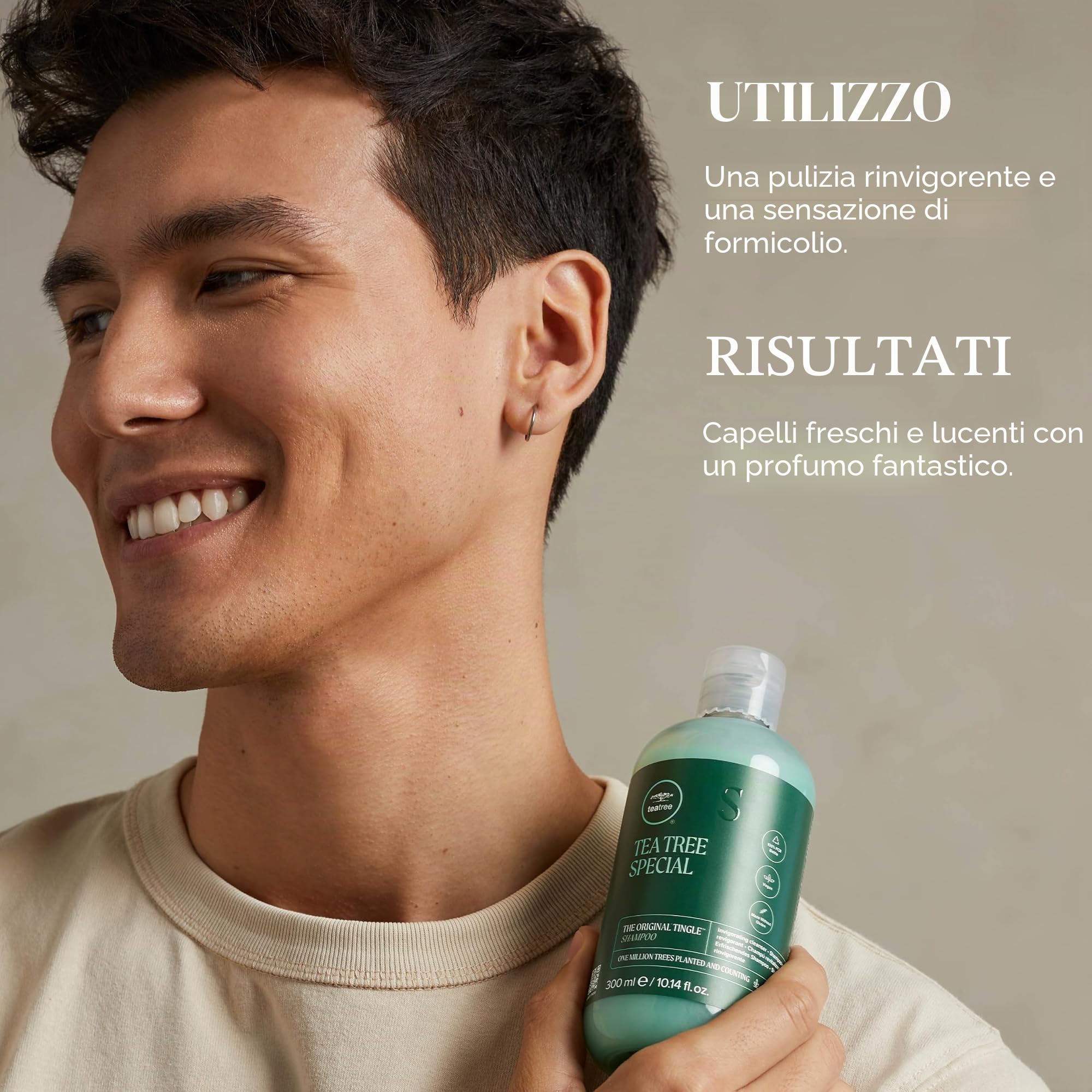 Tea Tree Special Shampoo, pulizia profonda, rinfresca il cuoio capelluto, per tutti i tipi di capelli, soprattutto capelli grassi, 1000 ml / 33.8 fl oz
