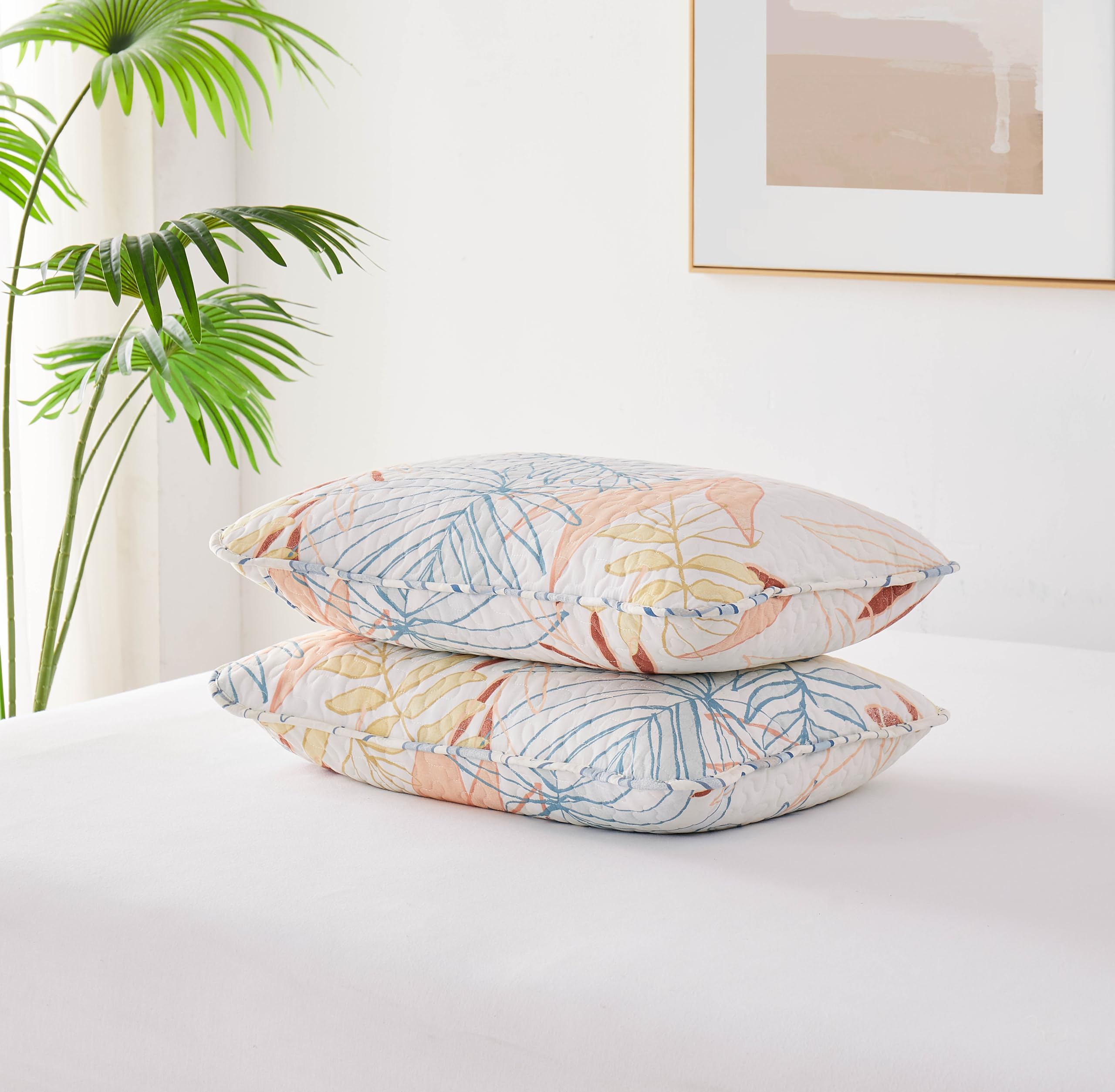 Southshore Fine Living, Size Pillow Covers Set of 2, Tropical  Print 20