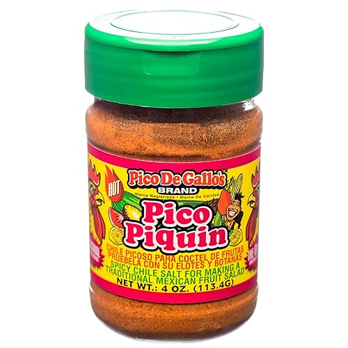 Pico De Gallo's Pico Piquin Hot Chile & Sal Condimento (2 x 4 oz. Shakers)
