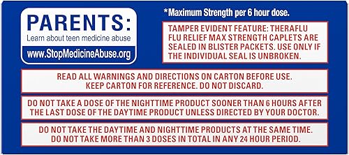 Miniatura 8 de Theraflu Alivio de los síntomas de la gripe de fuerza máxima – 20 cápsulas más medicamentos para la gripe nocturna de máxima fuerza para aliviar los