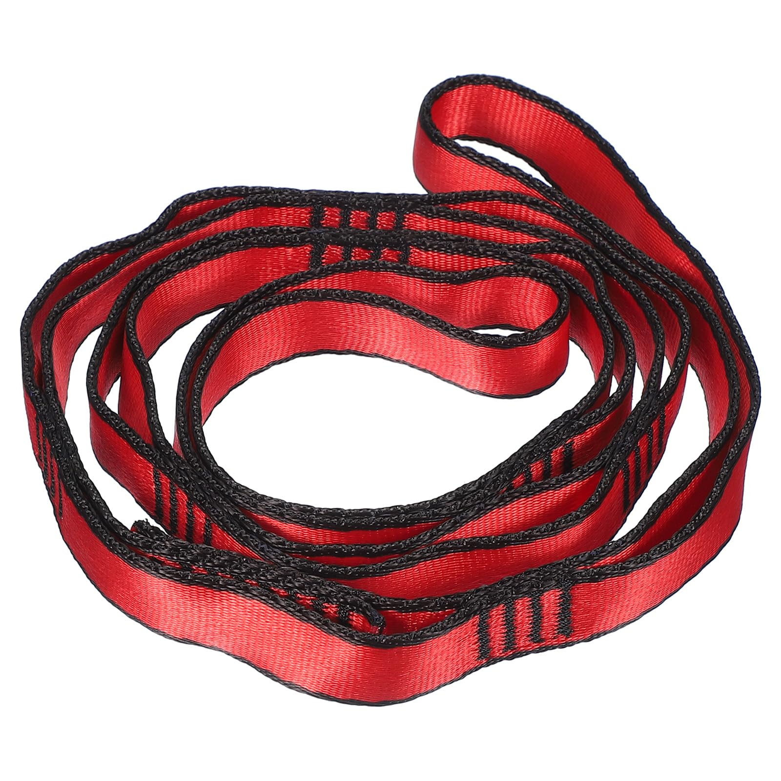 PATIKIL 22KN Adjustable Daisy Chain Yoga Extend Belt 1.1M, Nylon Sling Straps for Home Workout Exercise Pilates Gymnastics, Red