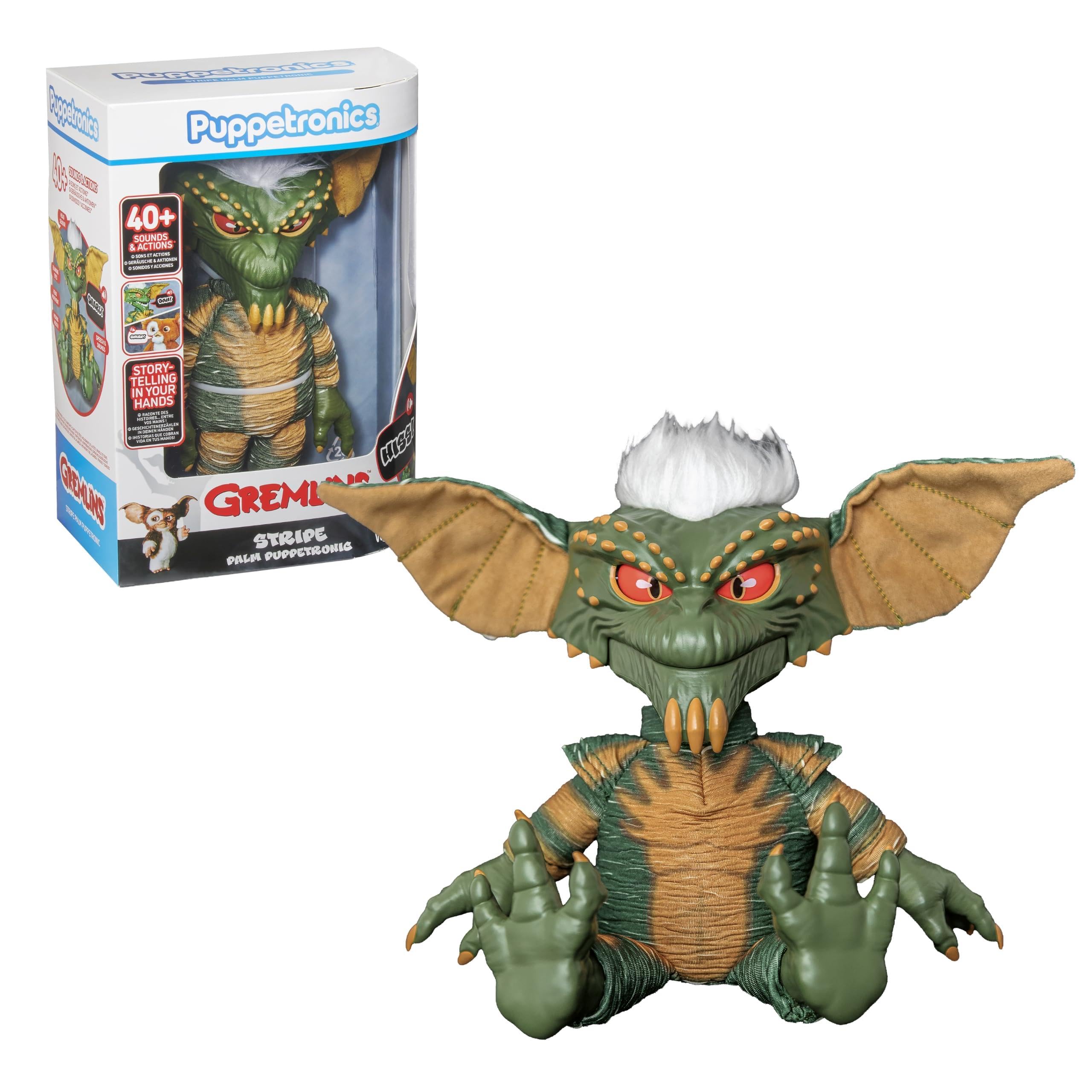 WOW! Stuff Gremlins Stripe Palm Puppetronic Interactive Plush Sound Toy