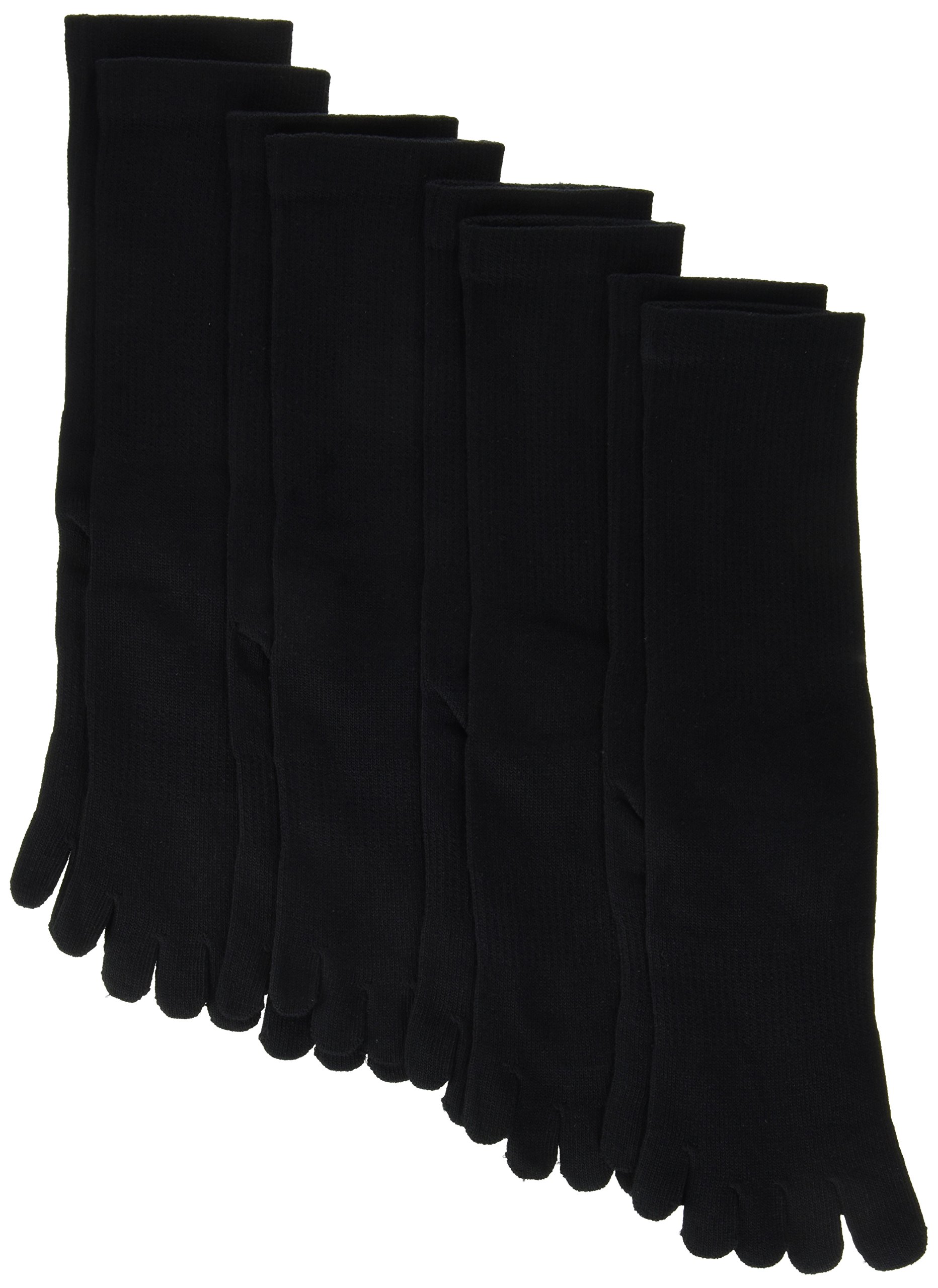 Amazon.co.jp: 泉州 5本指ソックス ブラック4足組 6539 : ファッション