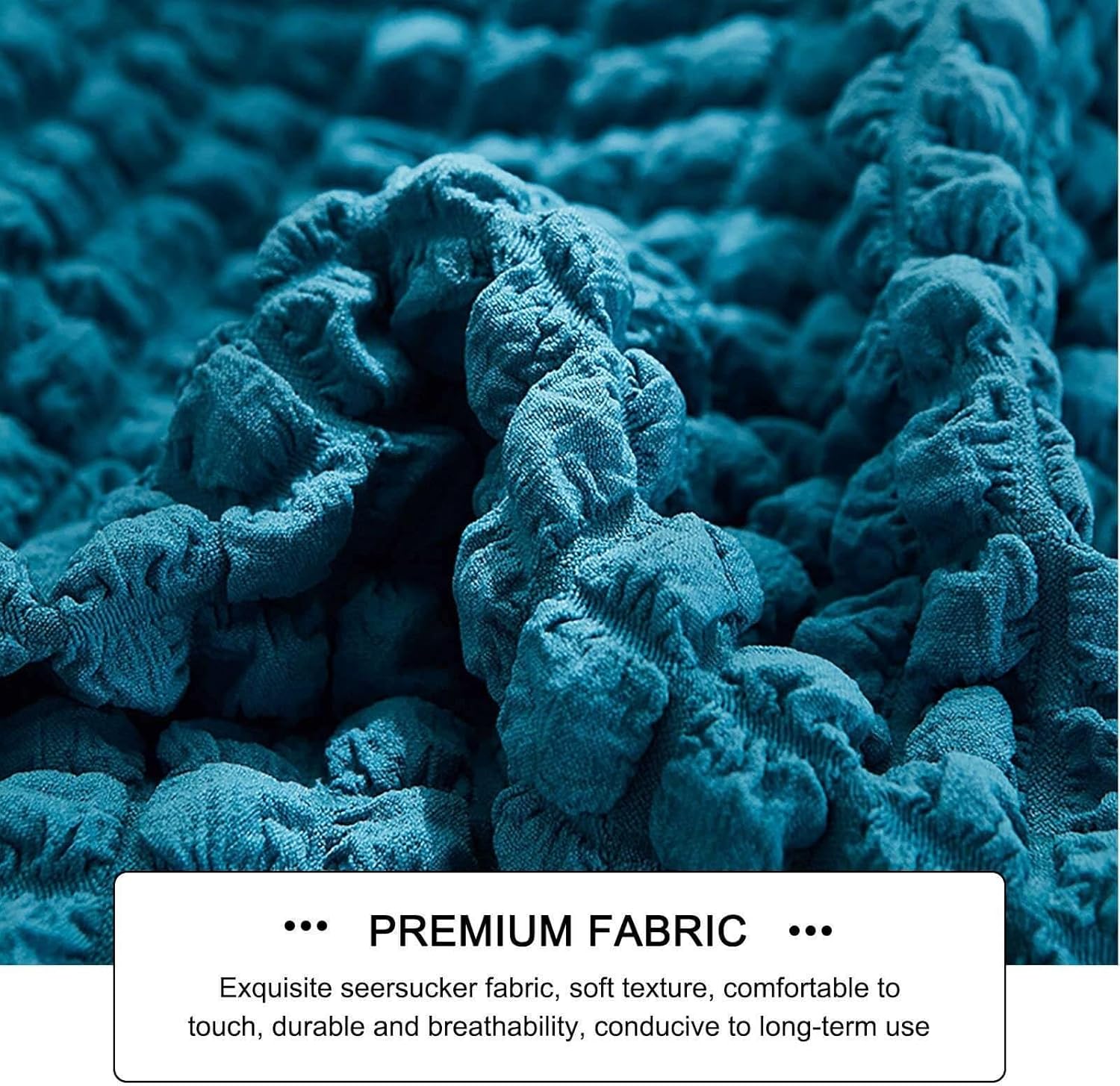 Fireside Chair Cover Armless Sofa Cover Lazy Floor Armless Chair Slipcover, Folding Sofa Bed Cover Non-Armrest Furniture Protector Without Armrests for Kids Dog Cat(Teal)