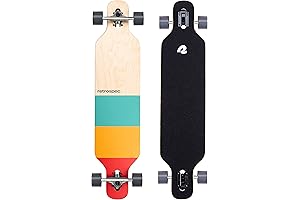 Retrospec Rift Drop Through Longboard Skateboard