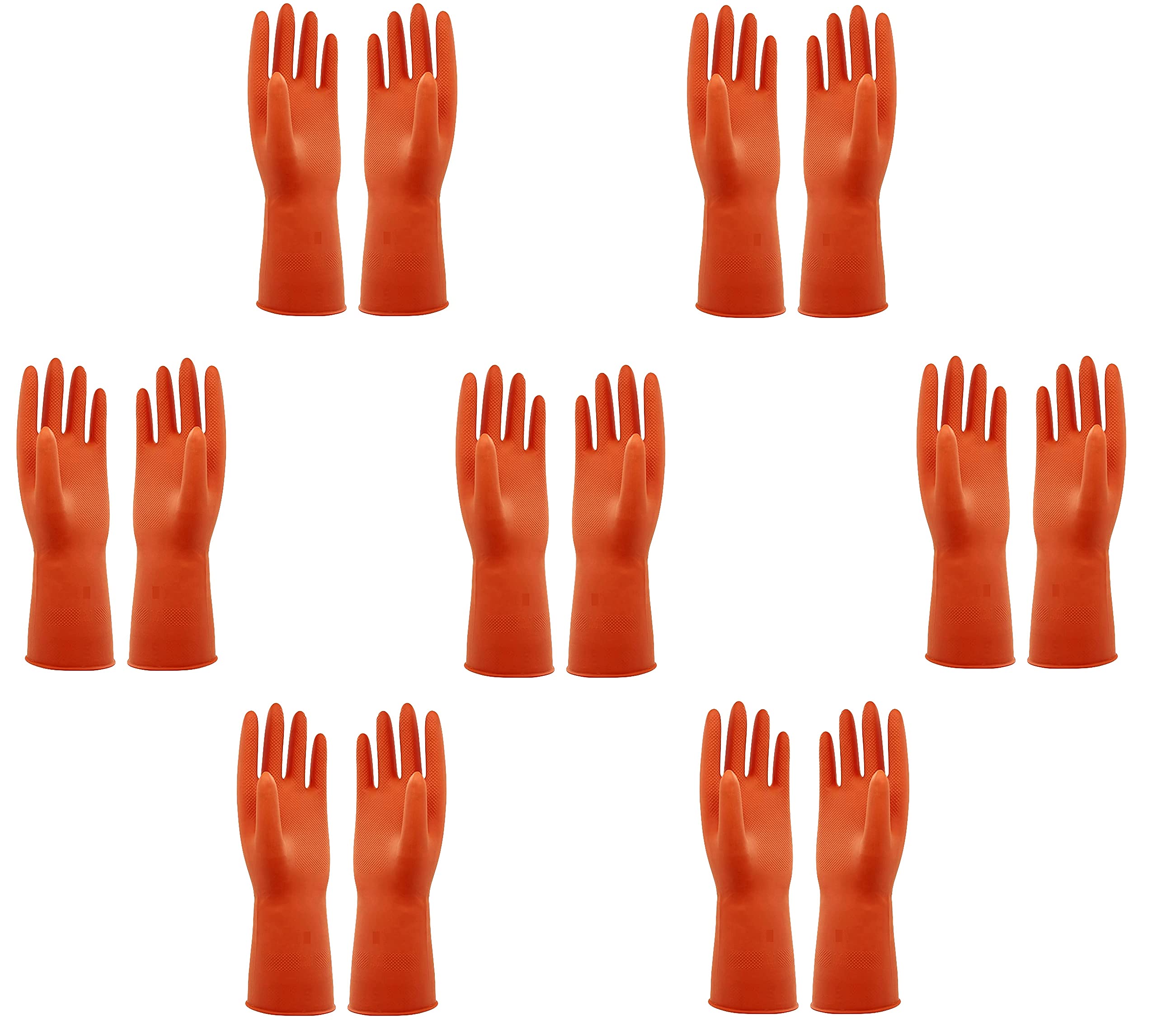 Chemical Resistant Gloves, Protective Safety Work Heavy Duty Industrial Rubber Gloves. Acid, Alkali and Oil Protection, Non-Slip, Orange, Pack of 7. (Large, 7) (B0BNPSGJ9T) Amazon Price History, Amazon Price Tracker