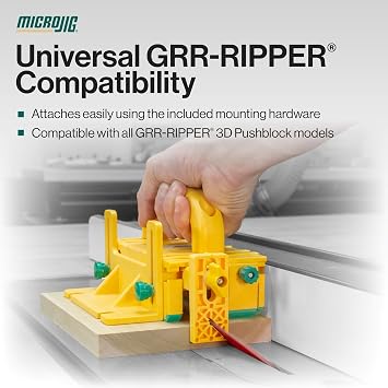 طقم كعب الجاذبية Microjig Grr-ripper، أجزاء ملحقات كتلة الدفع ثلاثية الأبعاد، Grgh-040