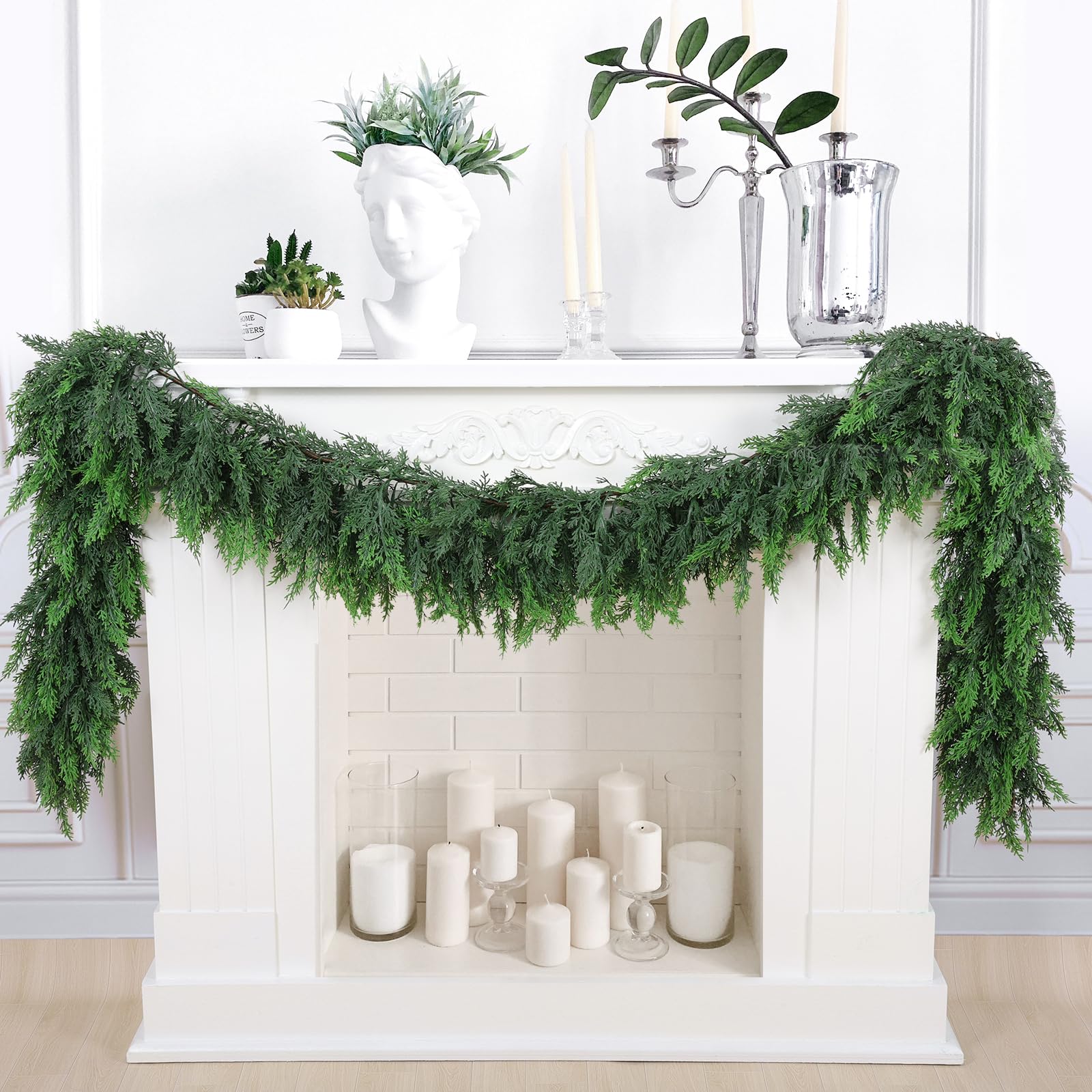 Rowfad 9Ft Cedar Pine Garland