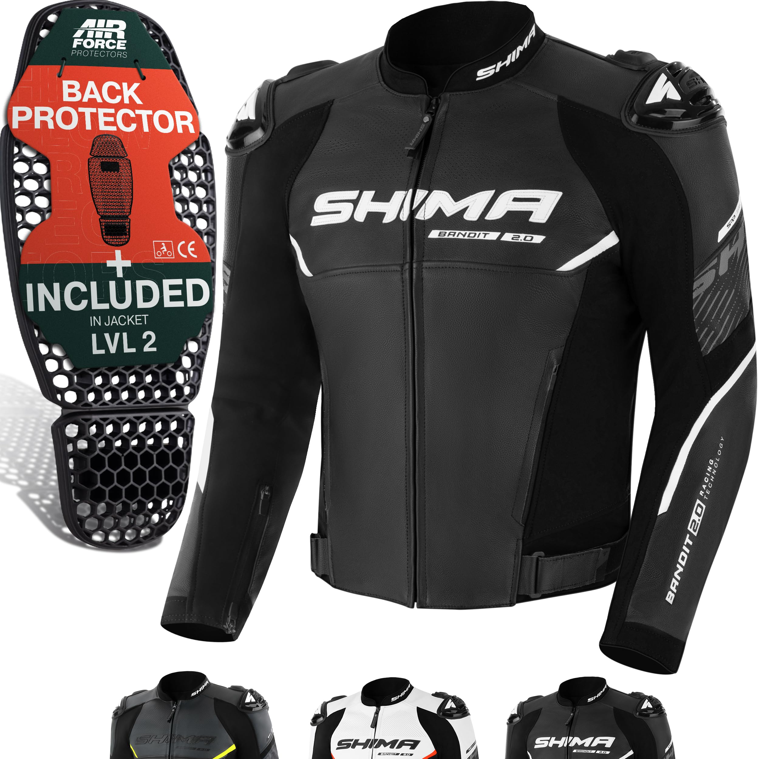 SHIMA Bandit 2.0 Leather Motorcycle Jacket