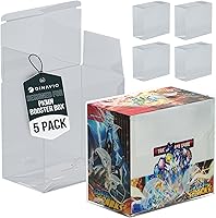 Vista 1 de Paquete de 5 protectores de plástico PKMN Booster Box - Protectores de exhibición de cajas de refuerzo compatibles con cajas de refuerzo PKMN