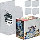Plastic PKMN Booster Box Protector 5 Pack - Booster Box Case Display Protectors - C...