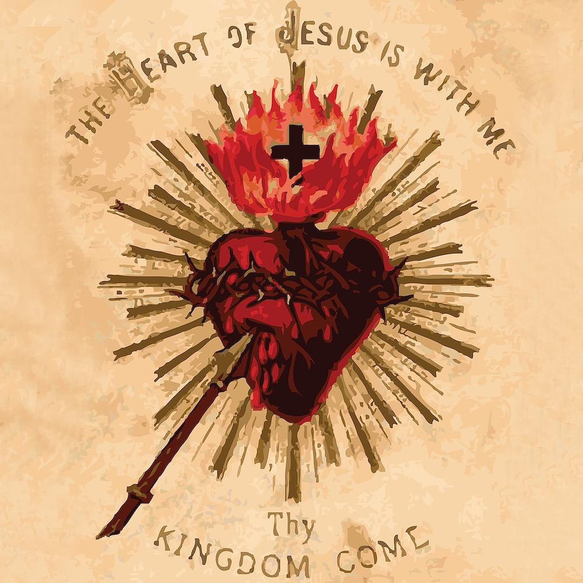 CafePress HeartOfJesusSq King Duvet Cover, Printed Comforter Cover, Unique Bedding
