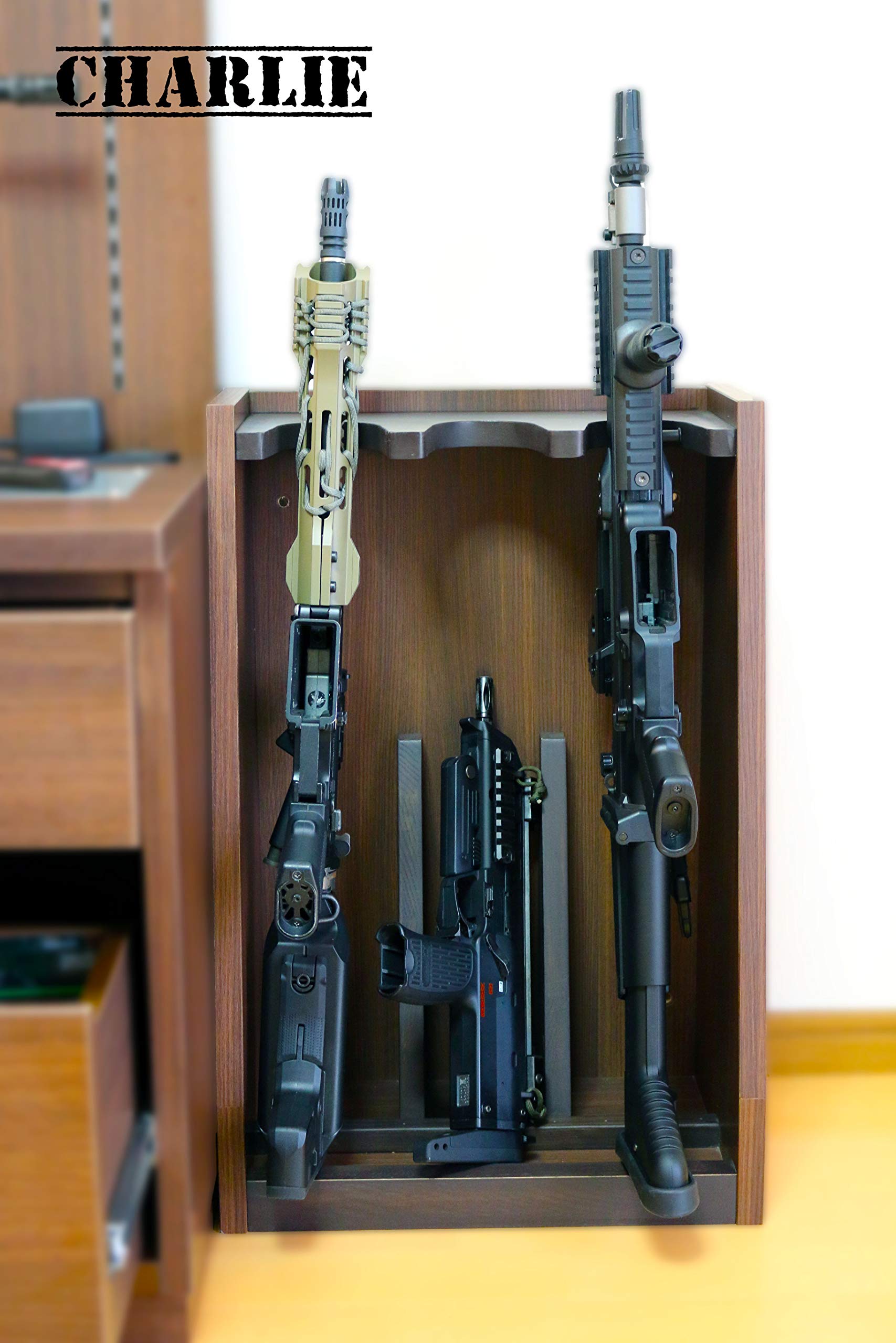 Amazon | ガンラック Charlie ガンスタンド 縦置き3挺可能 アサルト