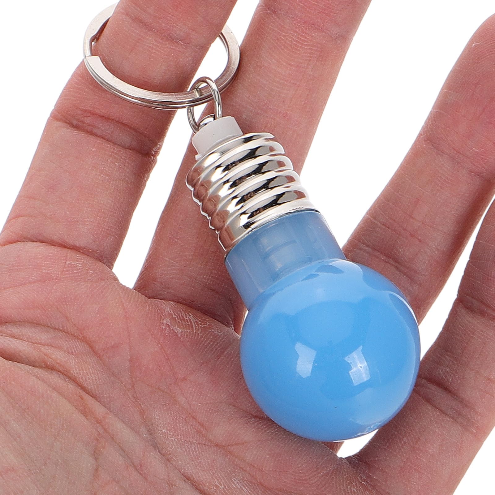 LABRIMP Bunte LED Schlüsselanhänger 21 Stück Kleiner Glühbirnen mit Sound für Rucksack und Party Zufällige Farbe