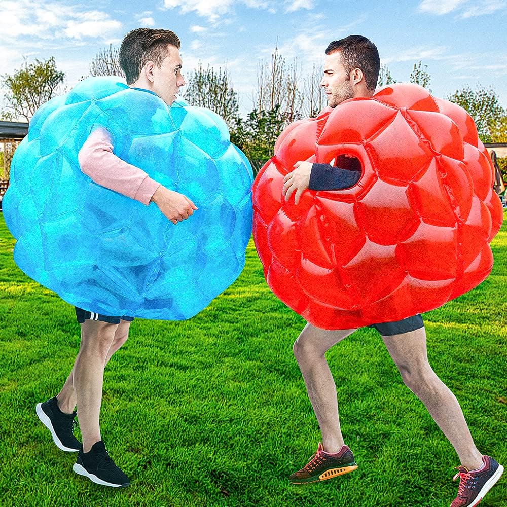 2Pack Inflatable Human Giant Hamster Ball, Bubble Soccer Balls Bumper