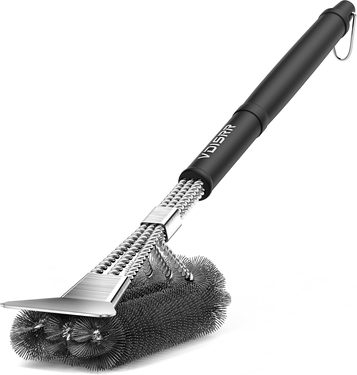 Spazzola Per Griglie Barbecue - In Acciaio Inox Per Pulizia Profonda - Foto 10