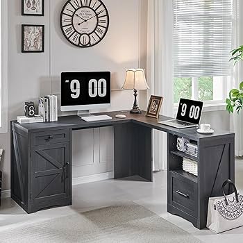 4166 charcoal 1200mm×590mm NEW Amazon.com: JXQTLINGMU Home Office Desk, Modern Farmhouse