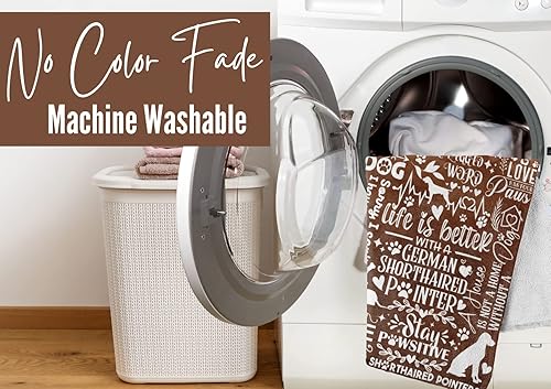 Miniatura 3 de Regalos de puntero alemán de pelo corto, manta suave para amantes de los perros, manta suave de 50 x 65 pulgadas, para sofá, cama, camping, viajes,