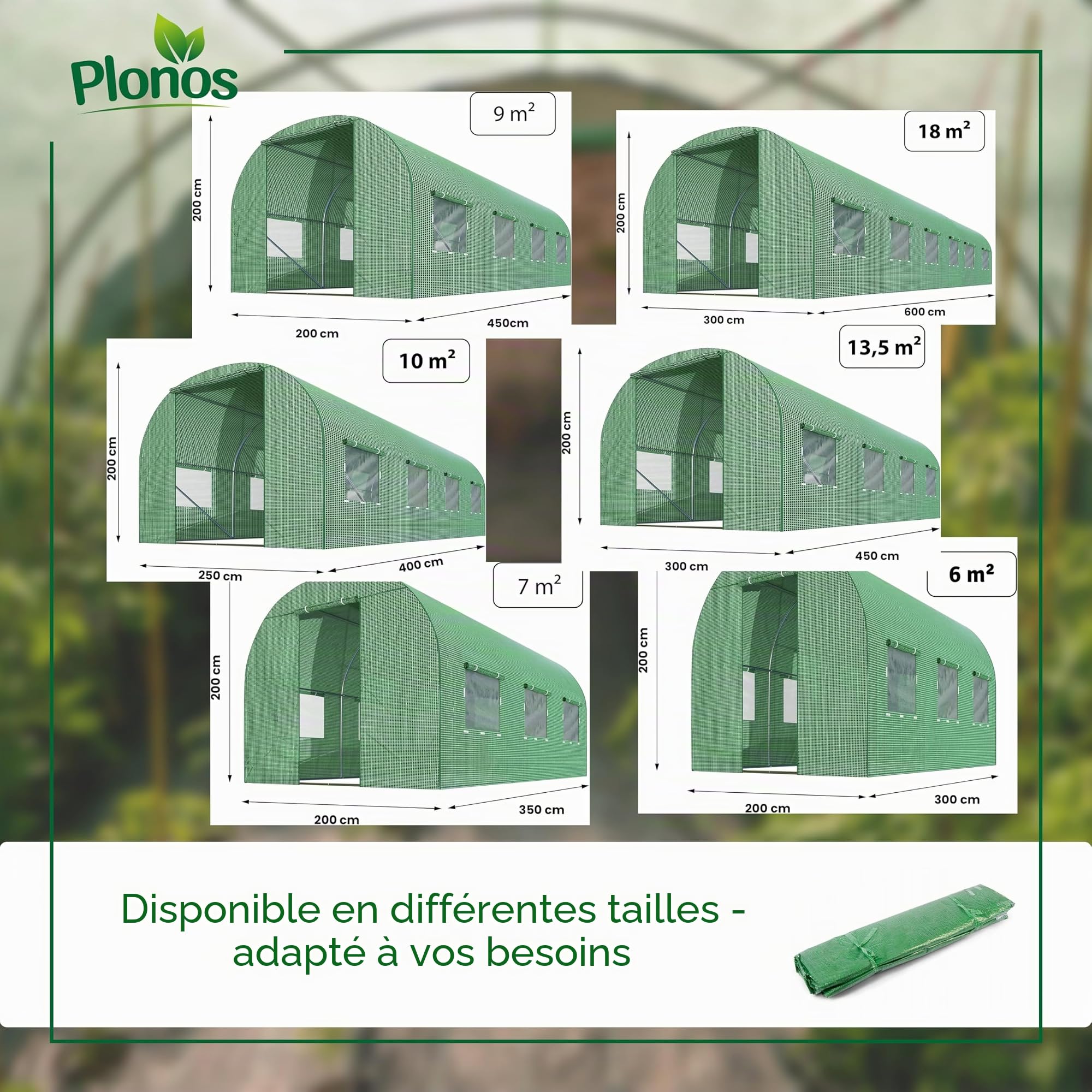 Folia na Tunel ogrodowy 2x3m 6m2 Plonos