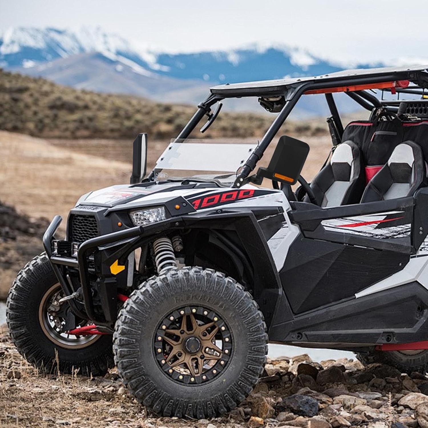 Large Side Mirrors for Polaris General 1000/4 1000/ XP 1000/ XP 4 1000, 2016-2024 Accessories - Image 6