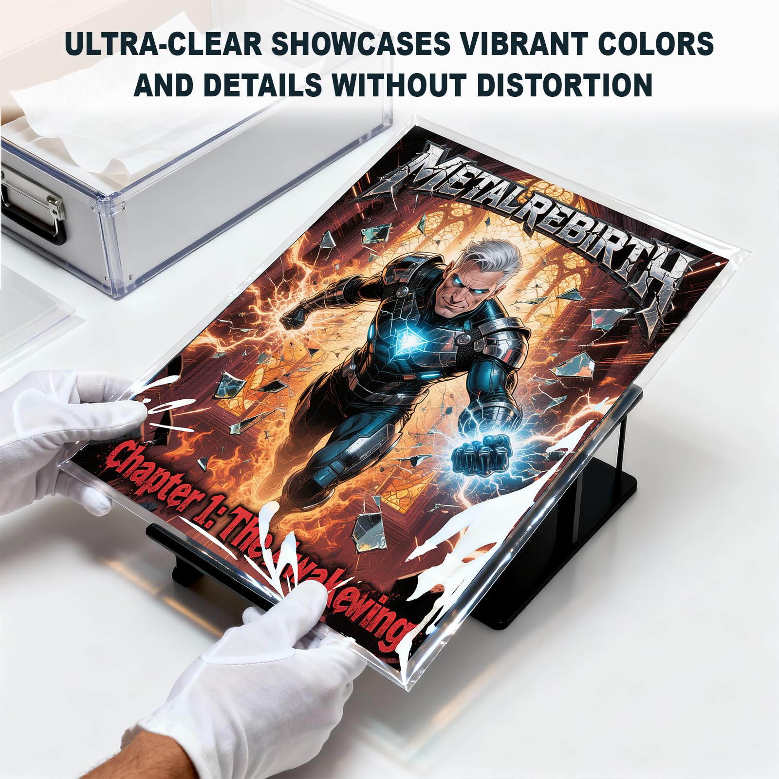 200ct Resealable Current Comic Bags - Acid-Free & Crystal Clear Comic Sleeves 6-7/8" x 10-1/2", Protect, Storage and Display Standard-Sized Modern Comics Collections