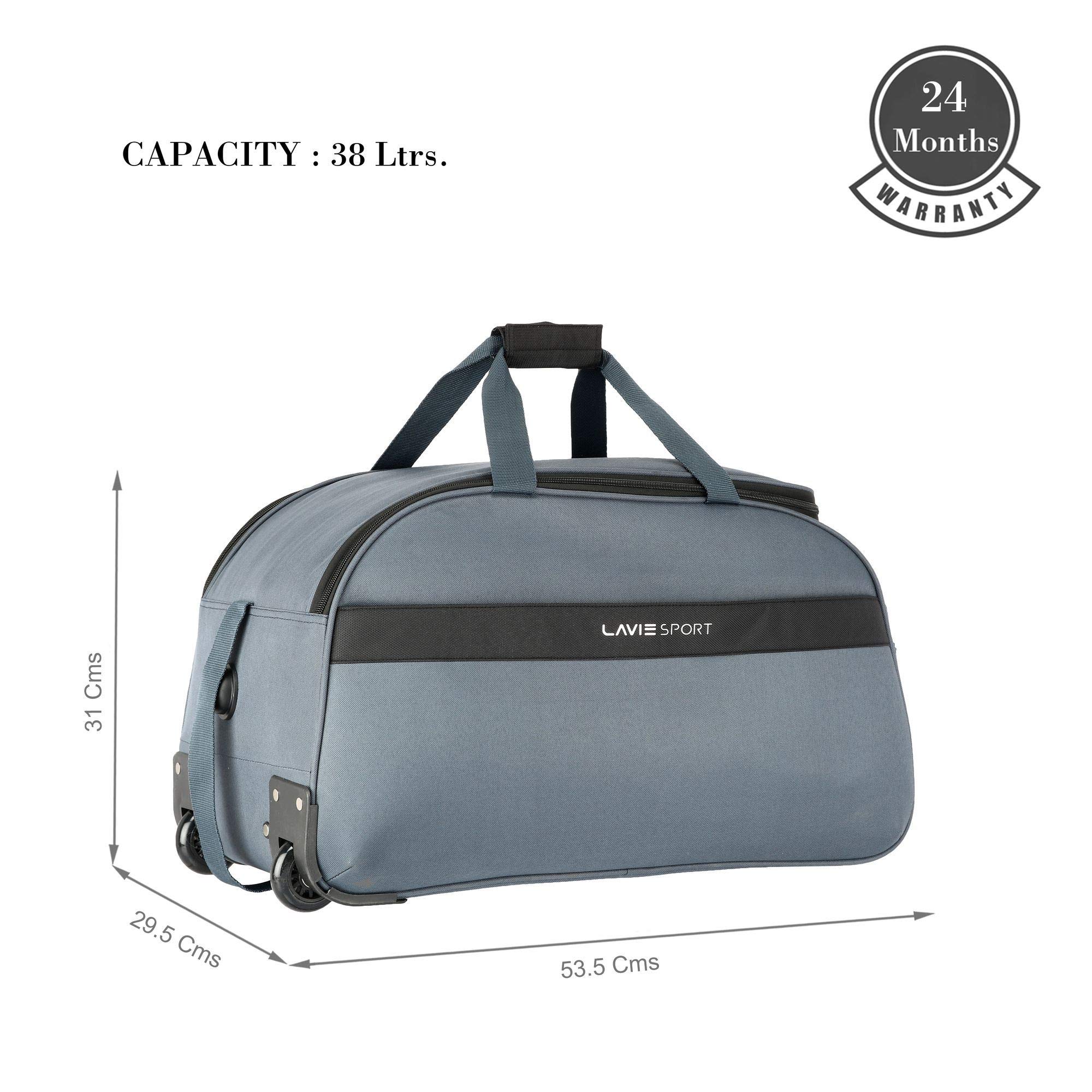 Lavie Sport Meridian Large Wheel Duffel Bag Luggage Bag with Trolley