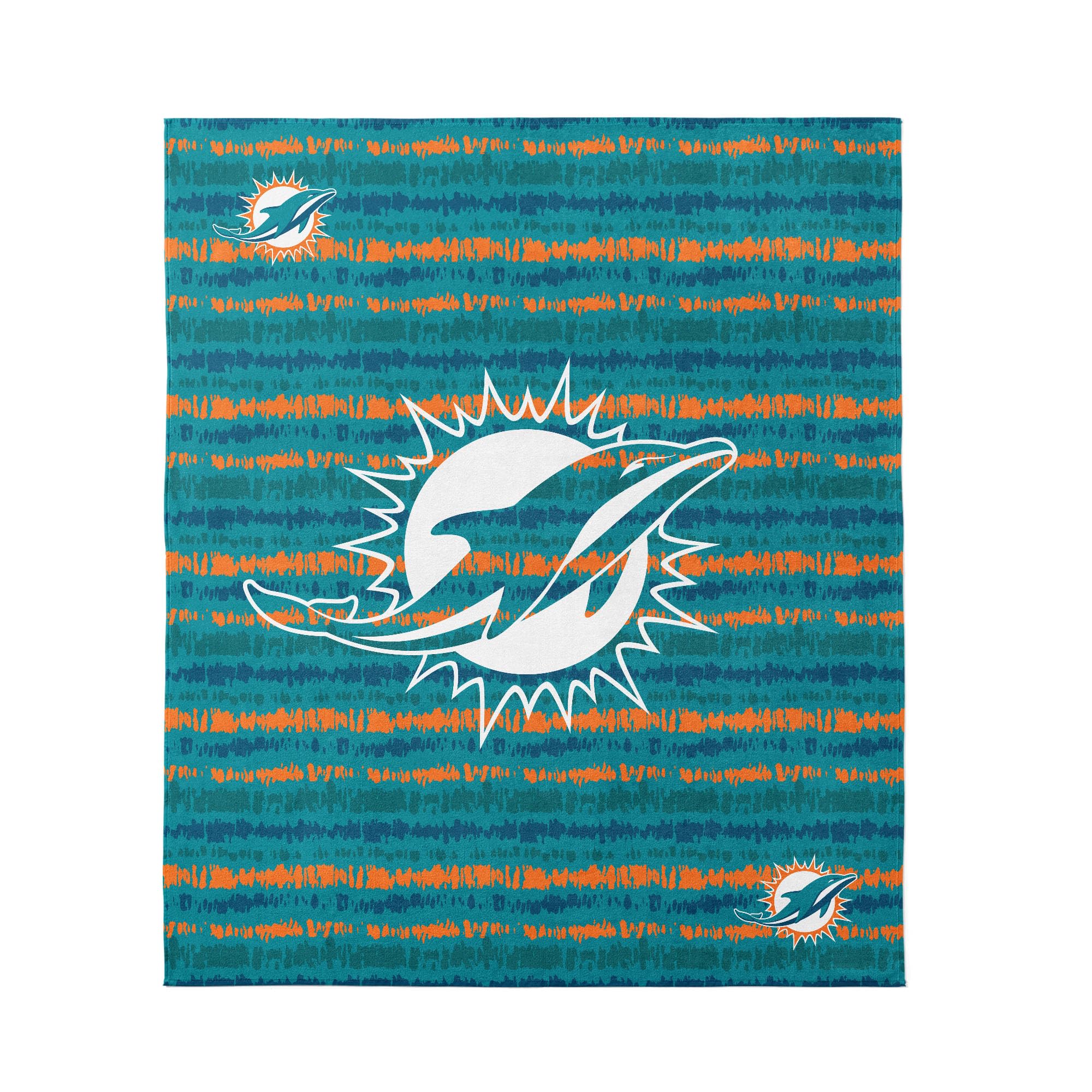 Northwest NFL Miami Dolphins Oversized Microfiber Beach Towel, 60 x 70 Inches – Quick Dry, Sand Resistant, Lightweight, Highly Absorbent, Shibori Design
