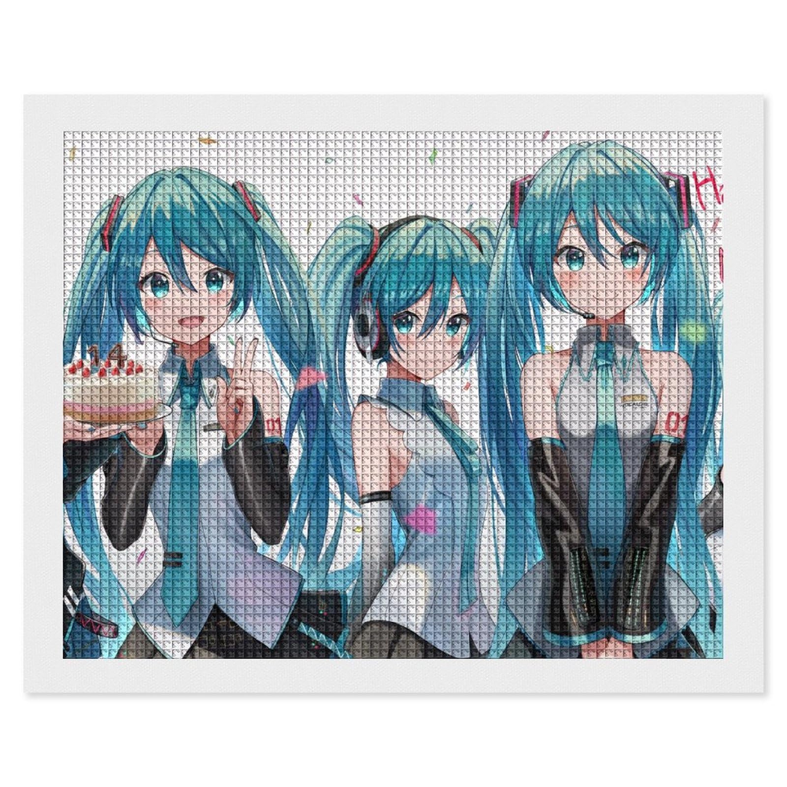 Amazon.co.jp: 初音ミク ダイヤモンドアート セット モザイクアート 5d 