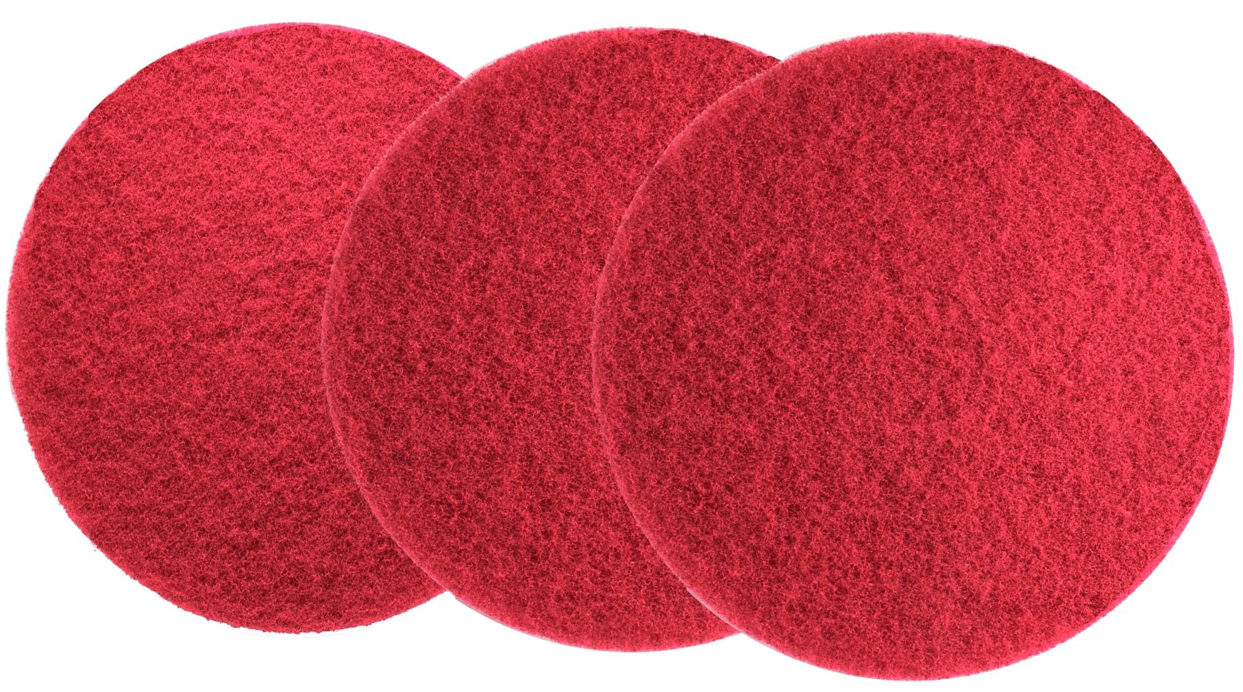 Superpads - Dischi per la pulizia, 22 mm di spessore, diametro 406 mm, colore rosso, 5 pezzi