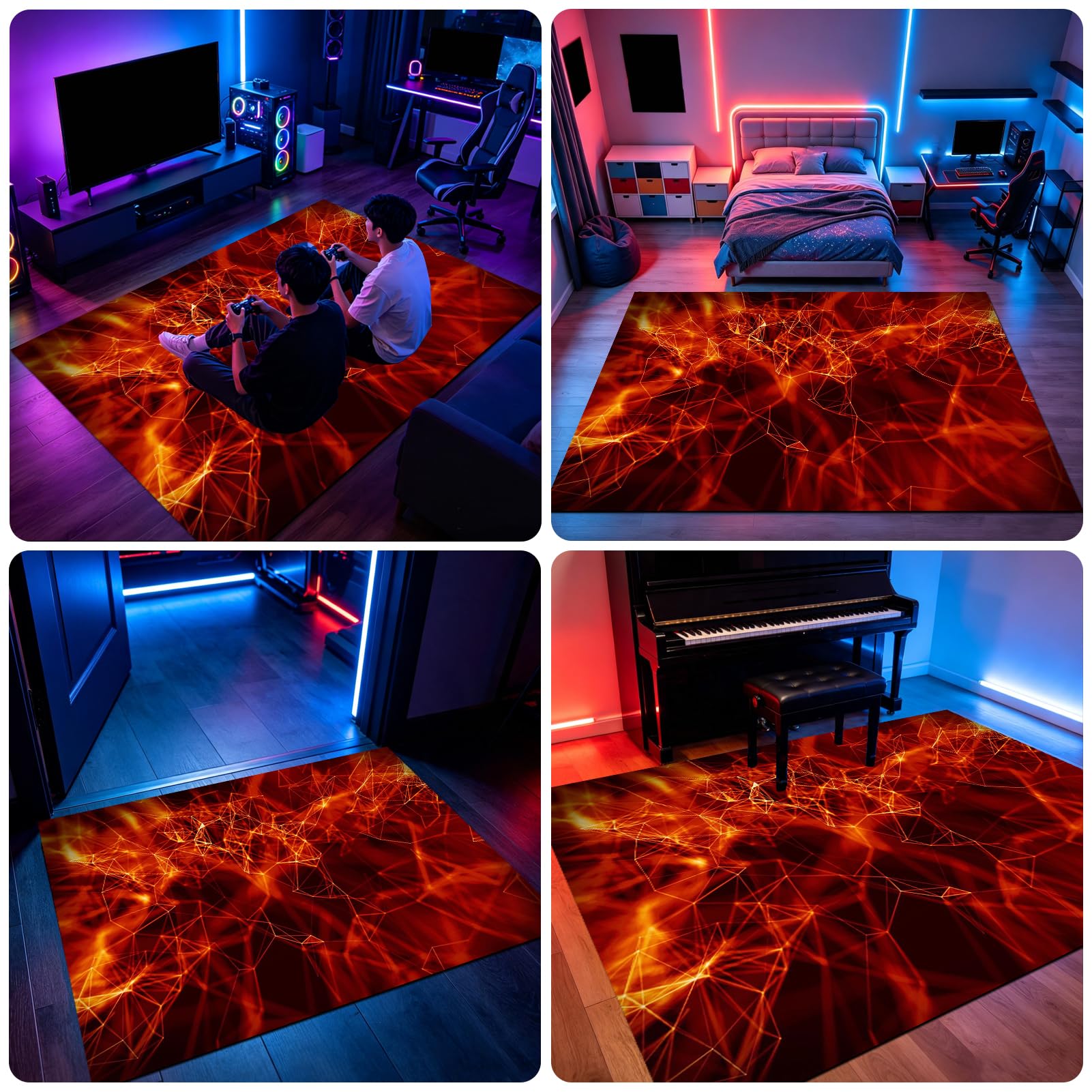 Gamingowe krzesło biurowe mata na krzesło biurowe podkładka 90 x 140 cm
