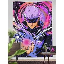 ComicSense Anime Tapestry Wall Hanging, Honored Printed Japanese Anime Art Wall Decor Backdrop for Bedroom, Living Room - 84 X 58 Inches