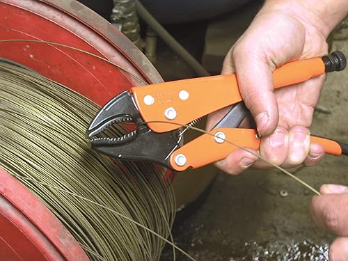 Miniatura 4 de Anglo American Tools - Alicates de bloqueo de mandíbula curvada de 5 pulgadas en epoxi naranja, GR11105