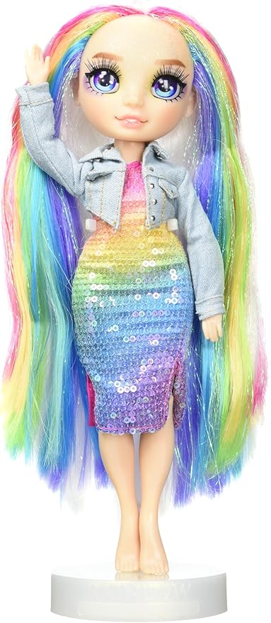 Rainbow High Amaya muñeca posable con slime y mascota miniatura 5