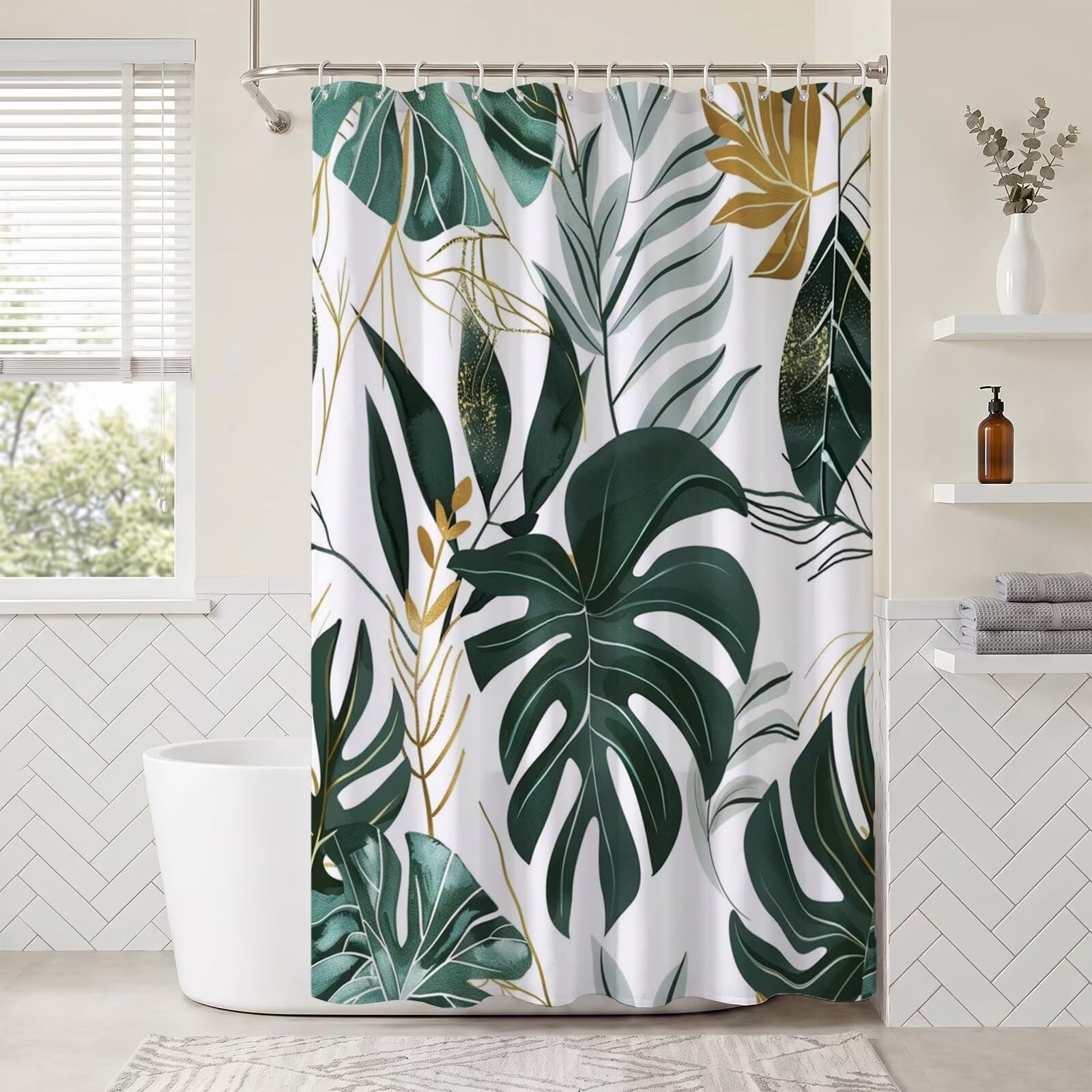 Rideau de douche lavable en machine pour une hygiène durable