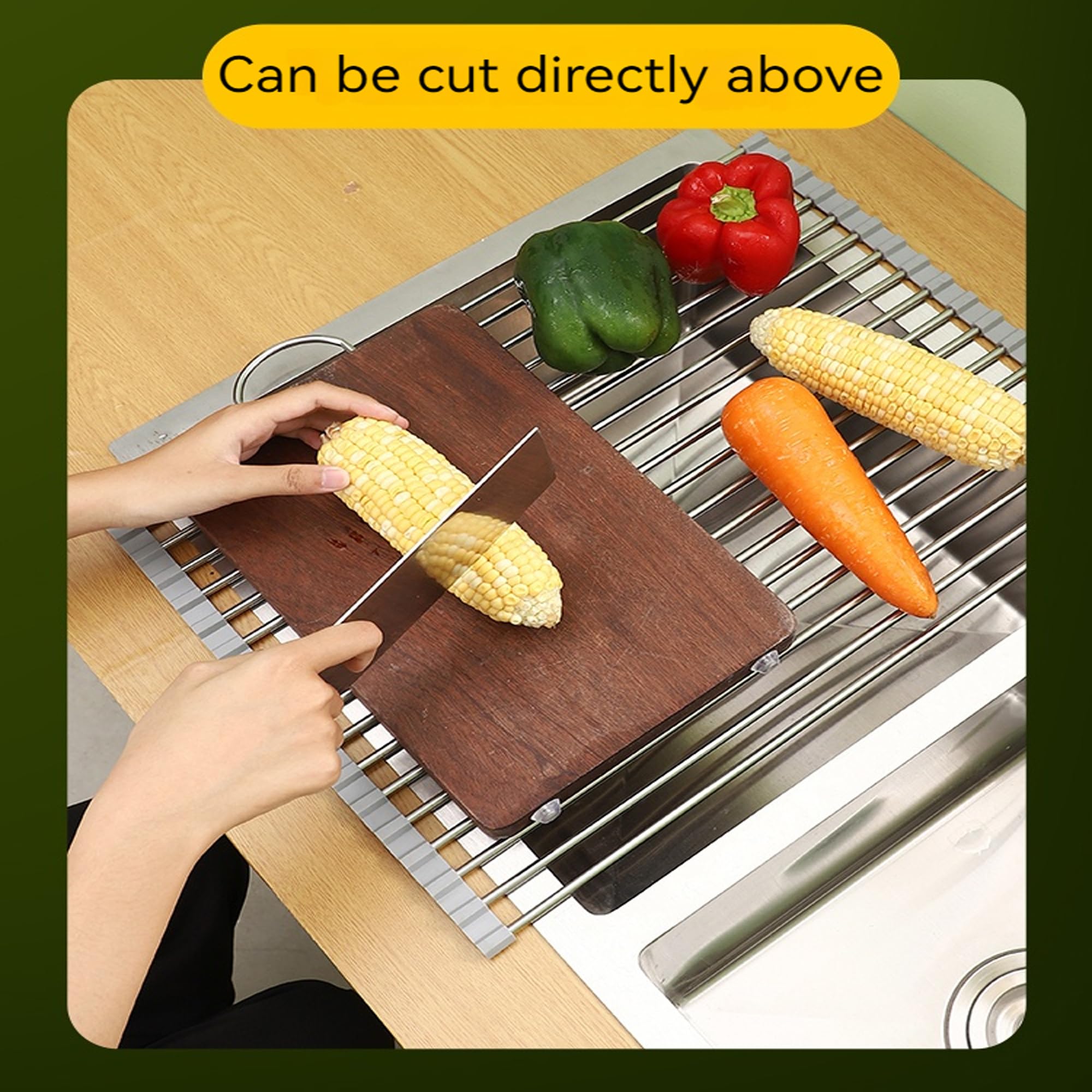 Égouttoir à Enrouleur, évier de Cuisine, égouttoir à Bols et à Vaisselle, égouttoir Pliable, égouttoir à Vaisselle en silicone/196