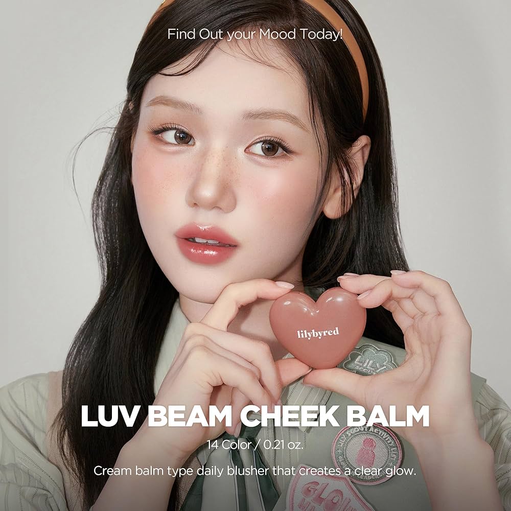 Amazon.com : lilybyred Luv Beam Cheek Balm | Heart-Shaped Korean