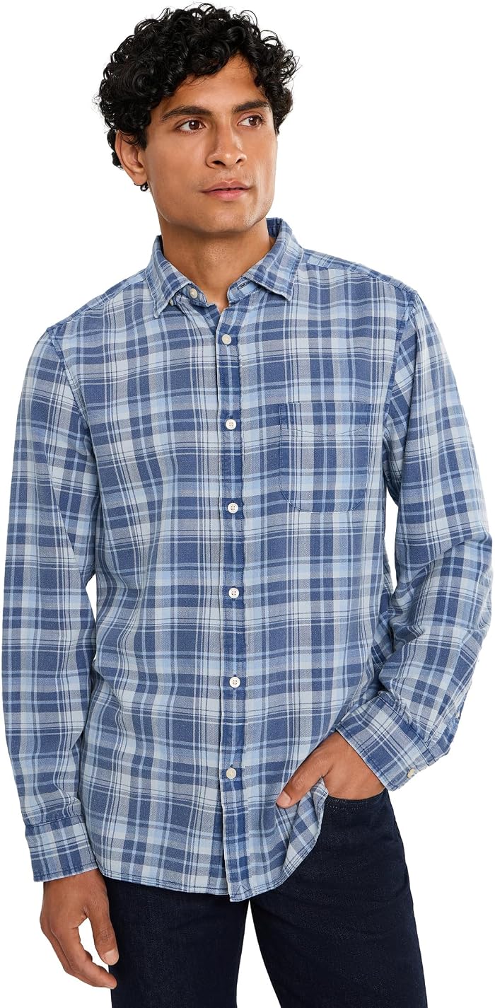 Мужская рубашка Vineyard Vines Seafarer Plaid Island, цвет: Оловянный — фото 1