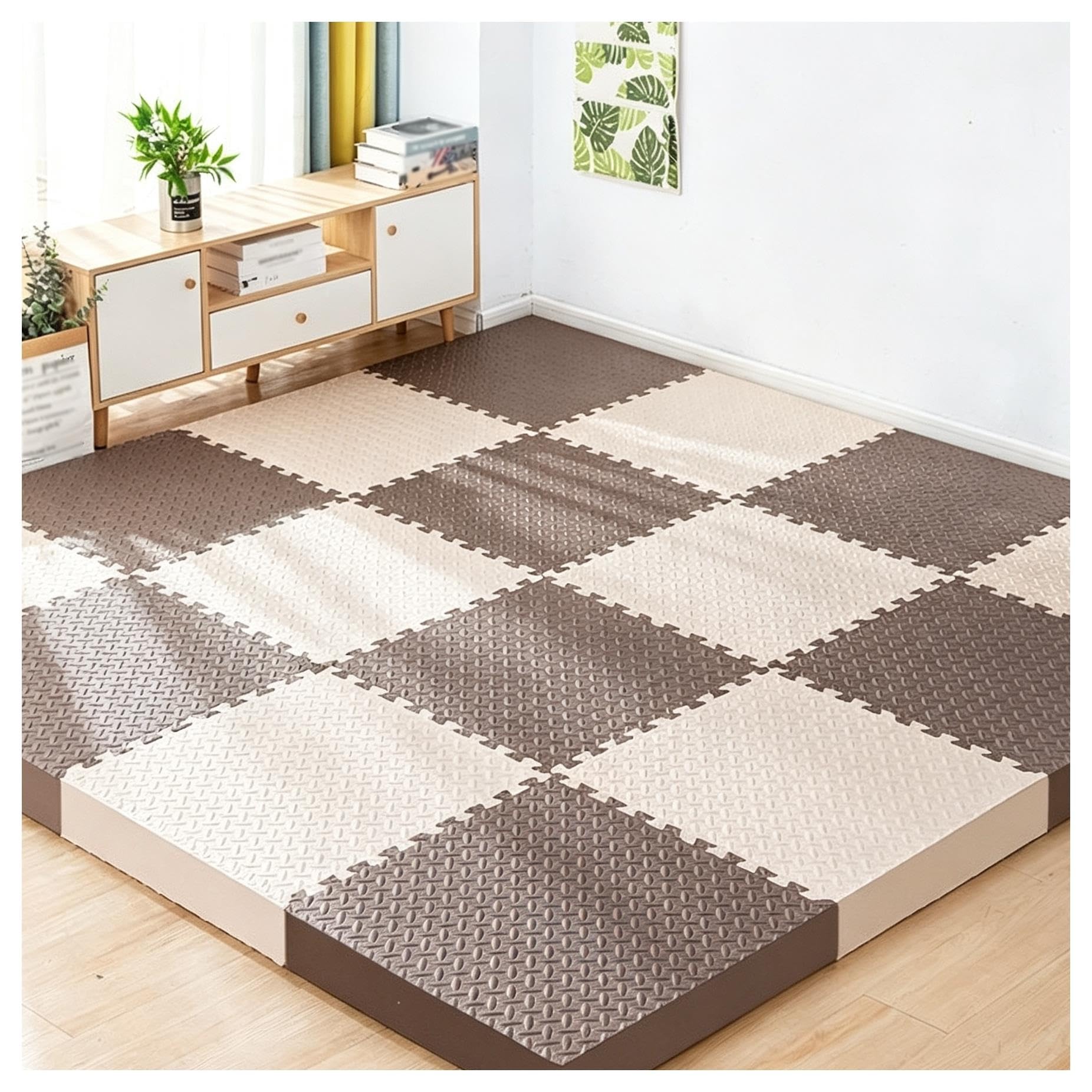 Tapis de Puzzle à emboîtement for carrelage de Sol en Mousse à Traction