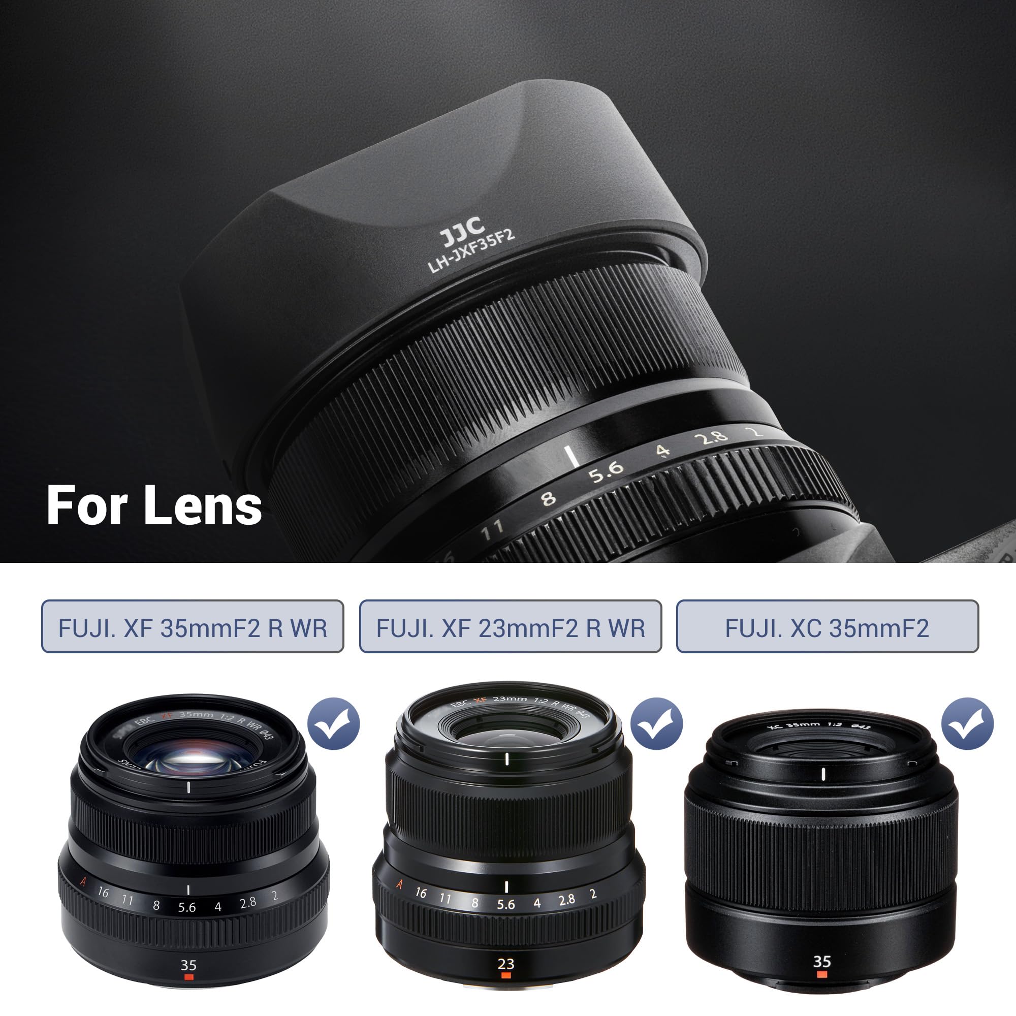 Amazon.com : JJC Bayonet Lens Hood Shade for Fuji Fujifilm XF 35mm