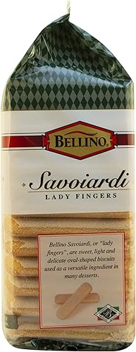 Miniatura 11 de Bellino Savoiardi Lady Fingers Biscuits - Auténticas galletas italianas para pastel de tiramisú, pastelería y postres de panadería, galletas de café