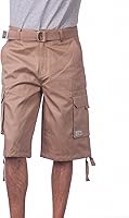 Pro Club Men's 100% Cotton Twill Cargo Shorts with Belt - Loose Fit, Knee-Length, Big & Tall Sizes