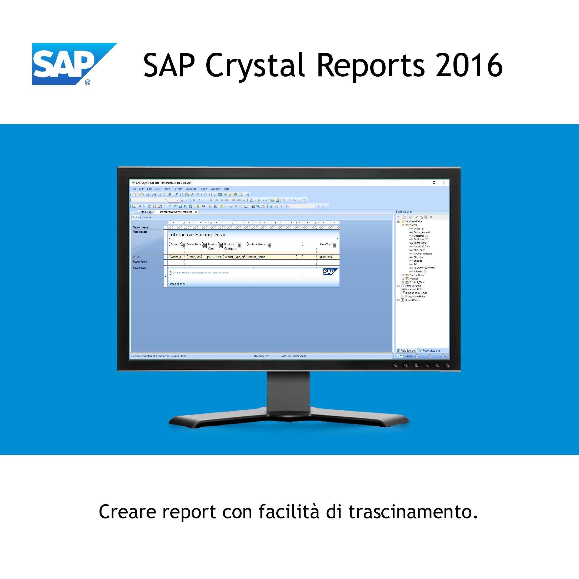 SAP Crystal Reports 2016 Reporting software [32 Bit] [PC Download]