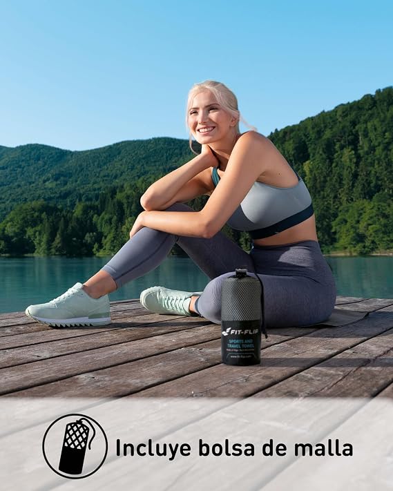 Henaci Lightweight Microfiber Towel Ultra Absorbent with Small Bag