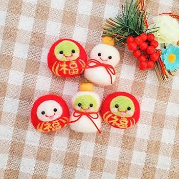 oi　お正月飾り　羊毛フェルト Wool felt kit ♥ How to make Japanese New Year's decoration