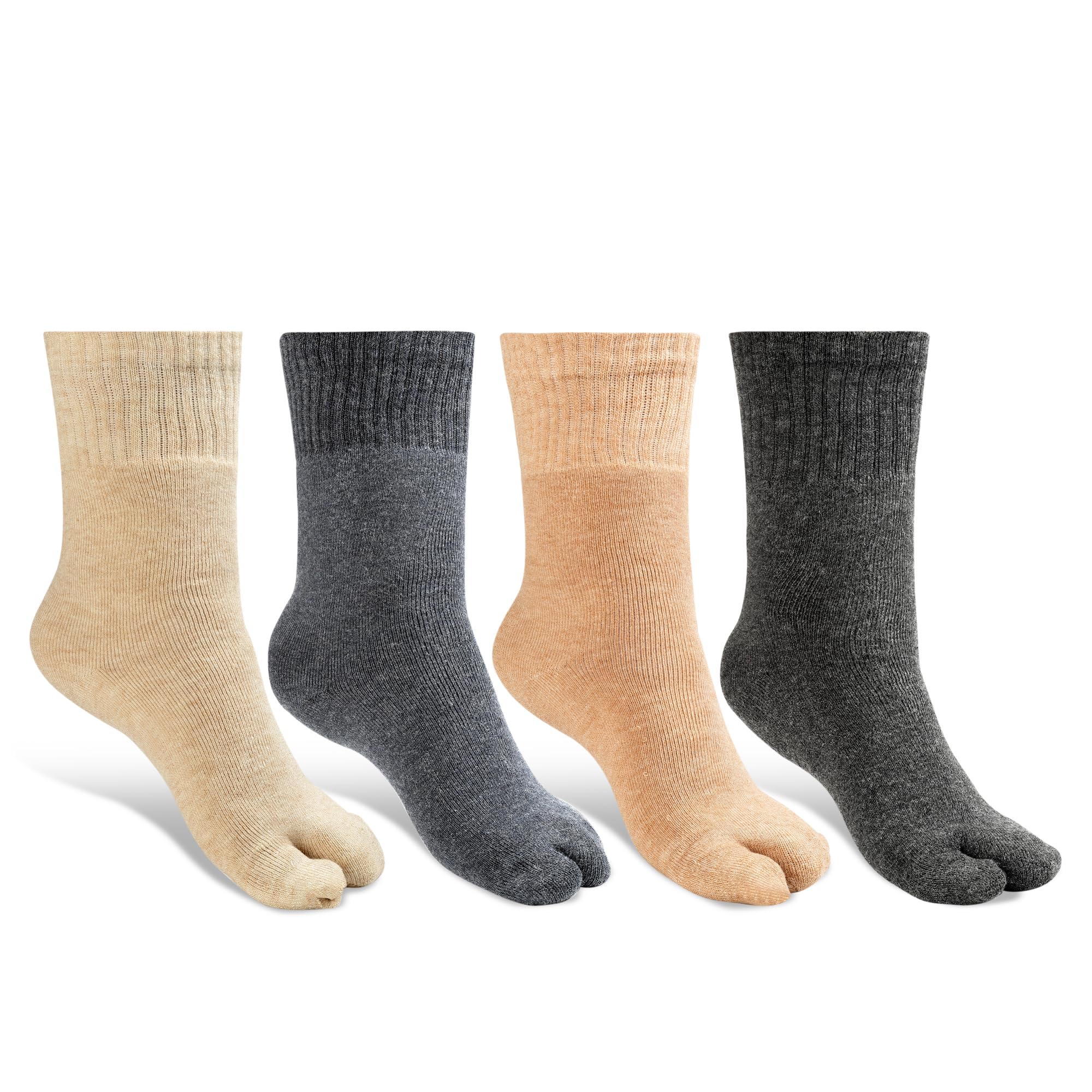 Women's Calf Length Thumb Woolen Thick Towel Terry Spandex Warm Winter Wear Socks (Pack 4)(Multicolored, Free Size)-image-30