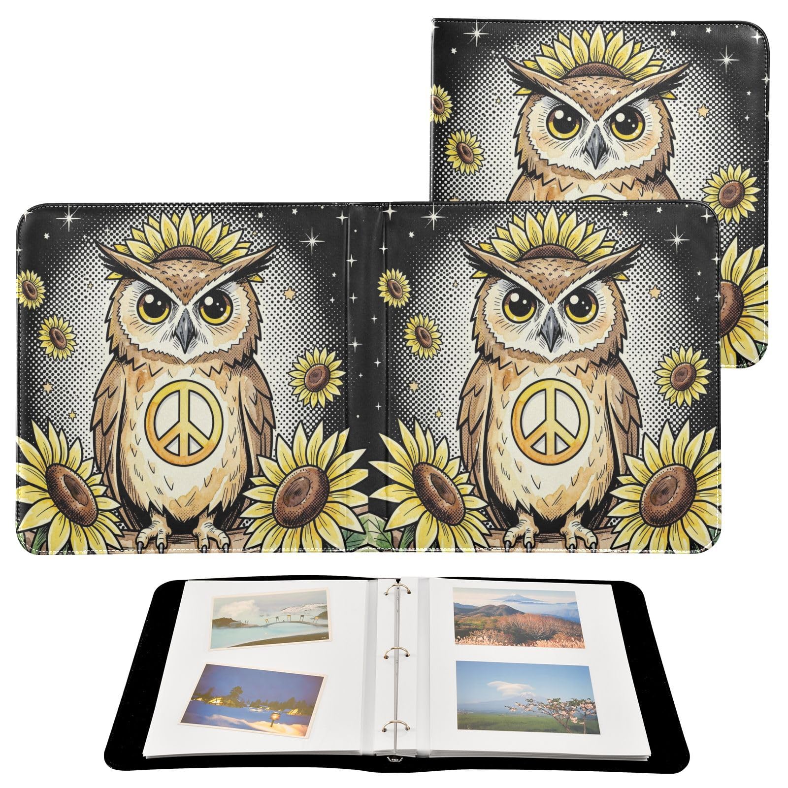 Album de scrapbooking en cuir pour ajouter ou retirer librement les pages intérieures