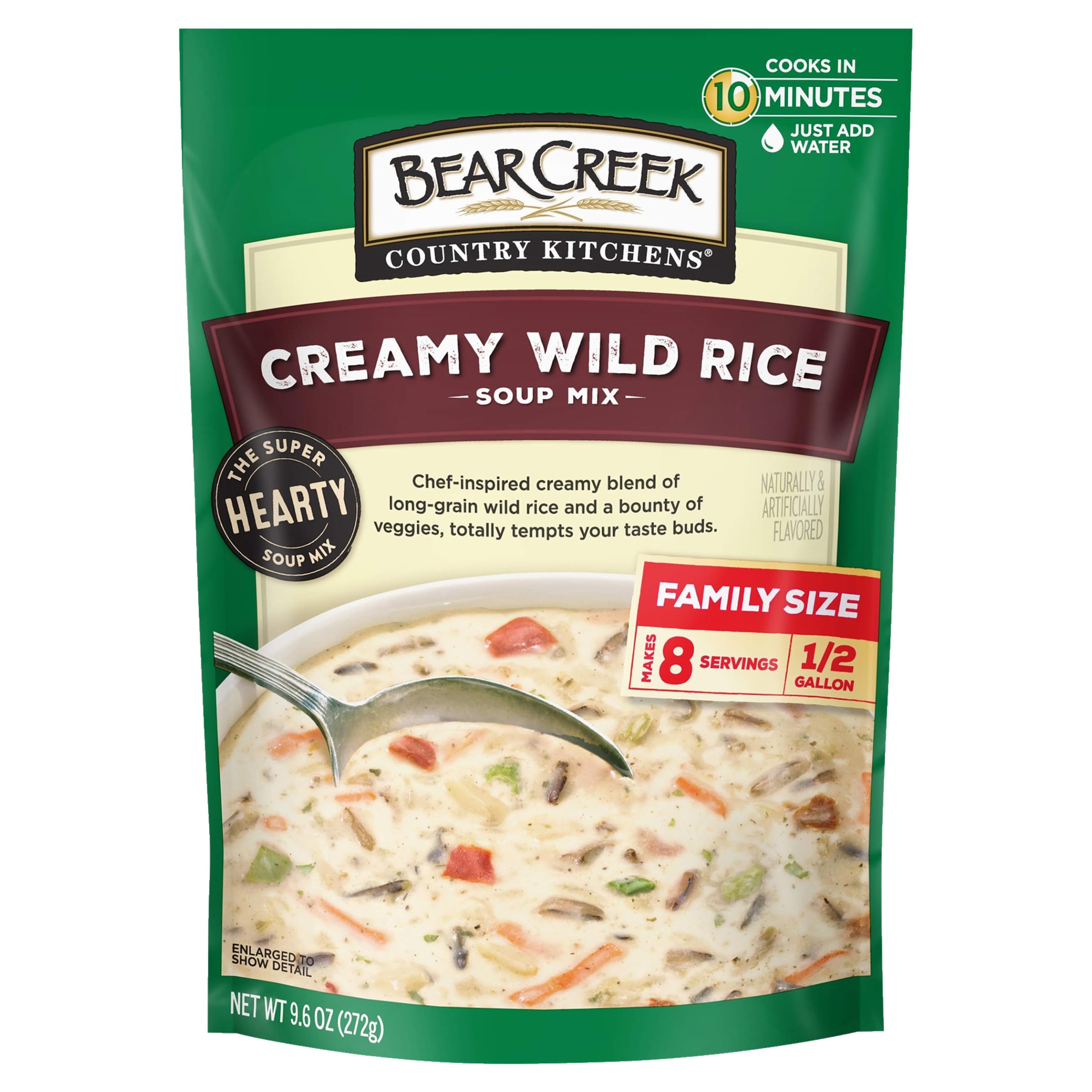 BEAR CREEKSoup Mix, Creamy Wild Rice, 9.6 Ounce (Pack of 6)