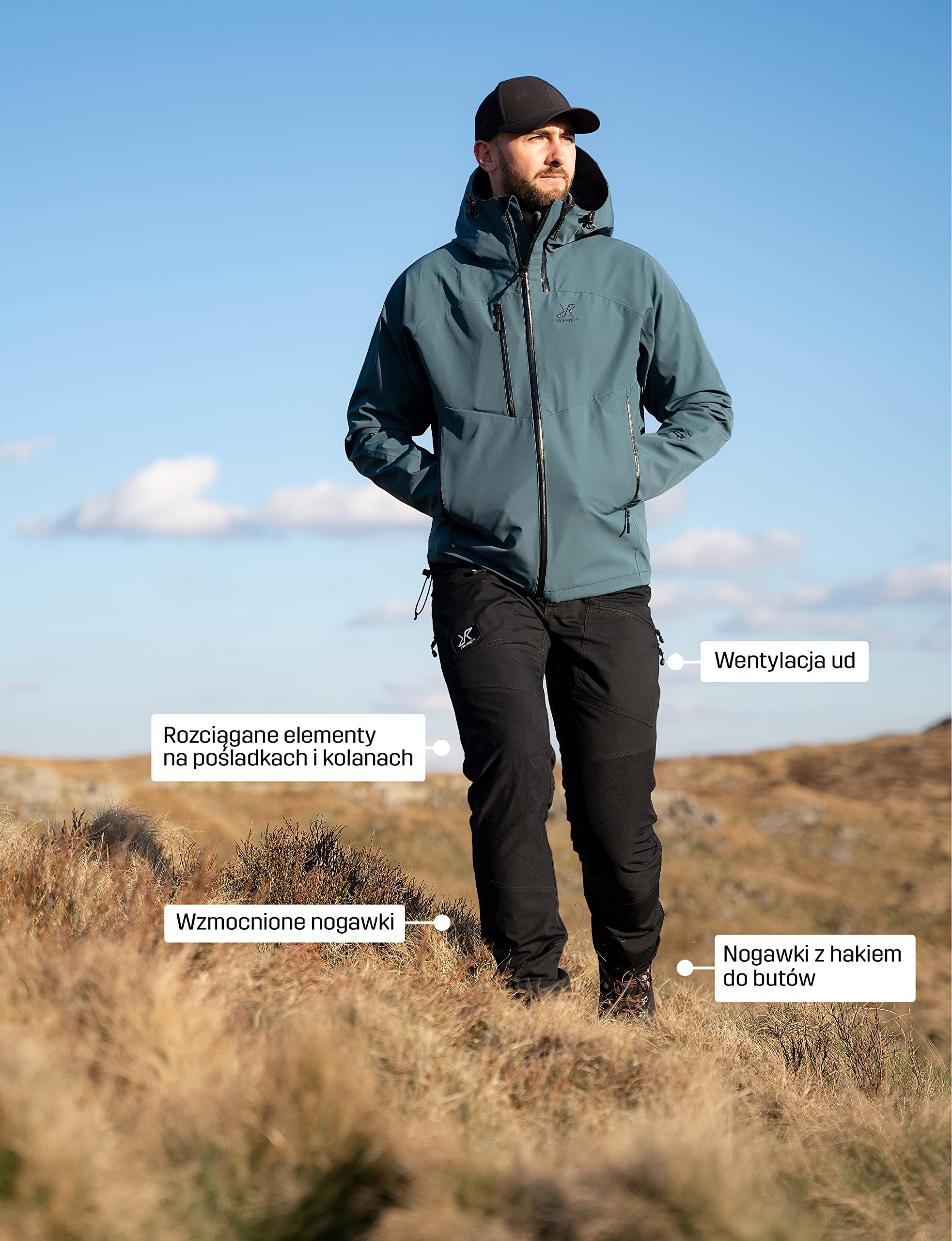 RevolutionRace Nordwand Pro Pants Męskie, Solidne i trwałe spodnie do wędrówki i innych aktywności na świeżym powietrzu