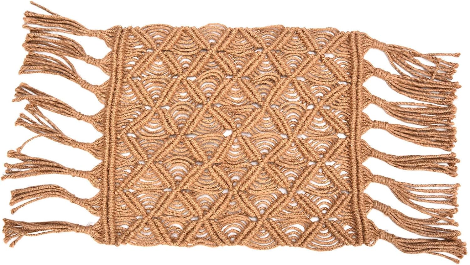 赤ちゃんの写真撮影カーペット織麻ロープソフトエレガントな絶妙な新生児写真ラグマットタッセル付き