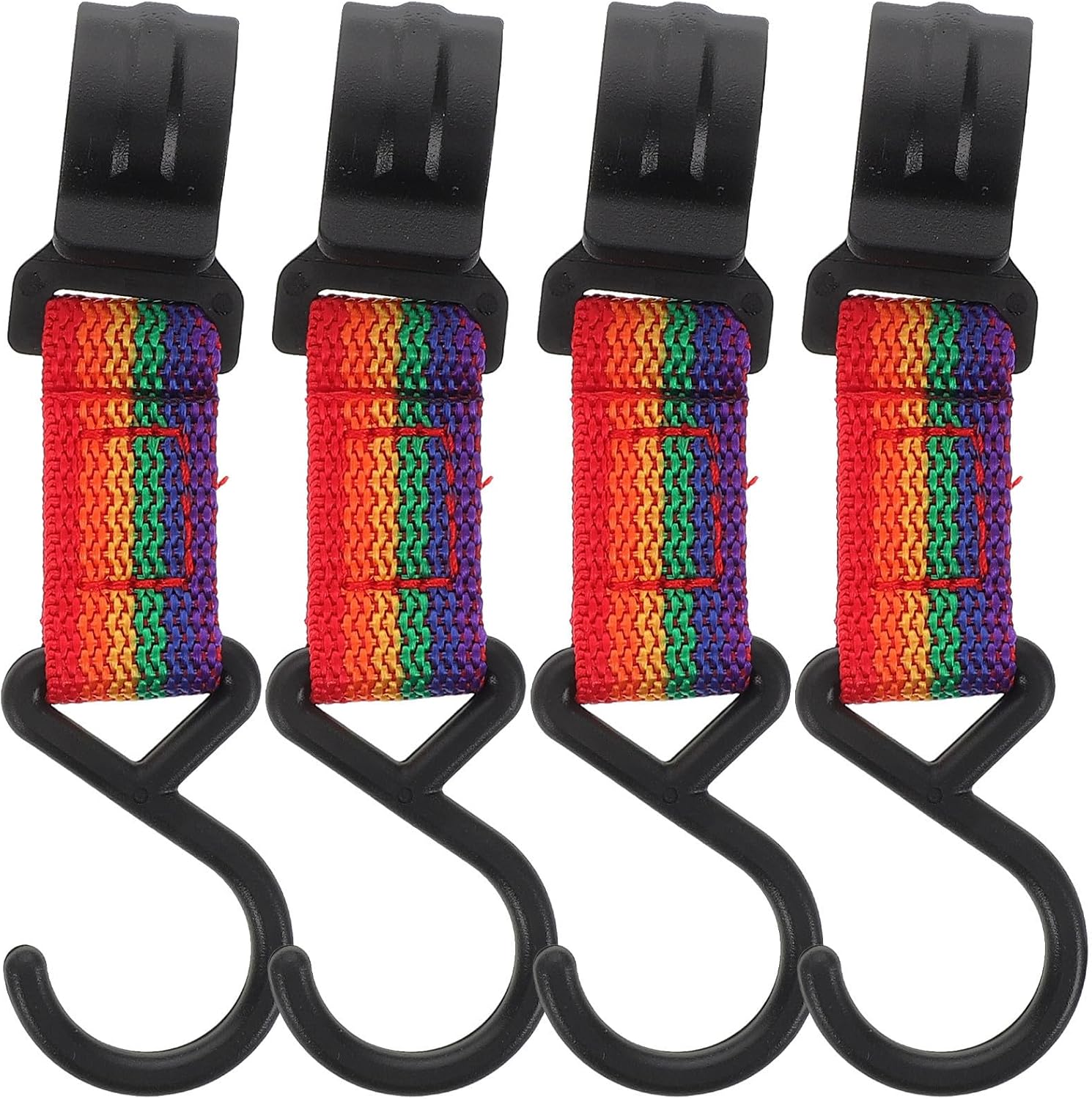 4pcs Portable Foldable Camping Hook with Stable Structure and Plastic Steel Material for Outdoor Fence and Clothes Drying, Lightweight Travel Hanging Rack for Camping and Hiking